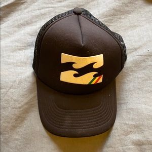 Black Billabong trucker hat